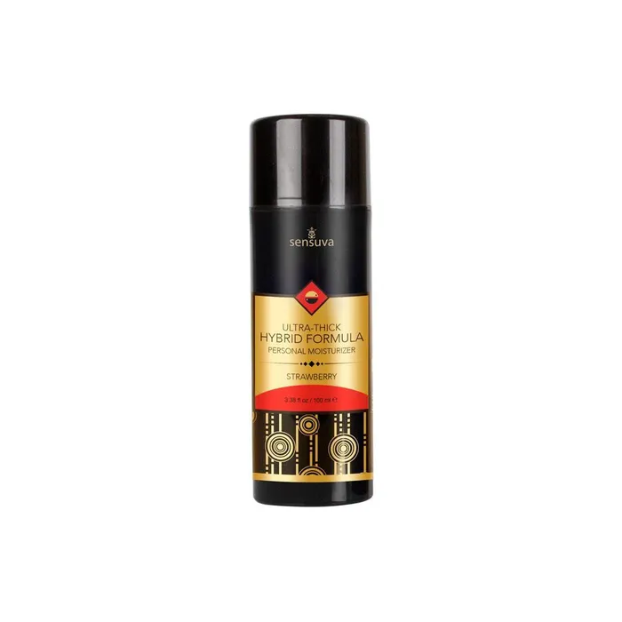 Sensuva Female Sex Toys UltraThick Hybrid Formula Personal Moisturizer 338 Fl Oz Strawberry