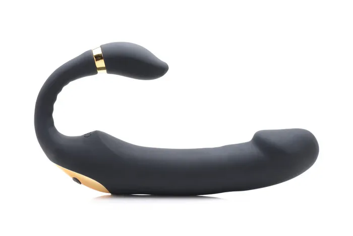 10X Pleasure Pose Come Hither Silicone Vibrator with Poseable Clit Stimulator | XR Brand Female Sex Toys