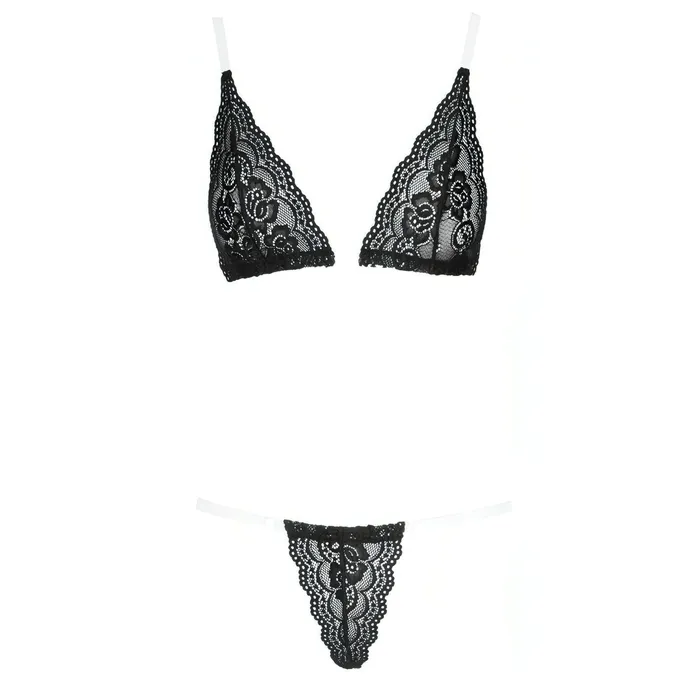 Cottelli Collection Lingerie Female Sex Toys | Completino in pizzo con stringhe invisibili - Taglia L