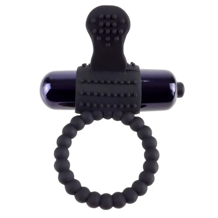 Fantasy CRingz Female Sex Toys Anello fallico vibrante con stimolatore clitorideo Nero Silicone Fantasy CRingz Female Sex Toys Anello fallico vibrante con stimolatore clitorideo Nero Silicone