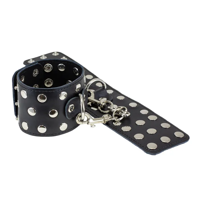 Female Sex Toys Love Toys Wide Rivet Cuffs Packed In Sealed Foil Bags