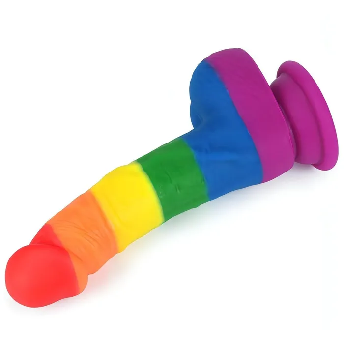 Female Sex Toys Lovetoy Prider Fallo Rainbow Handcrafted in Silicone Medicale 8