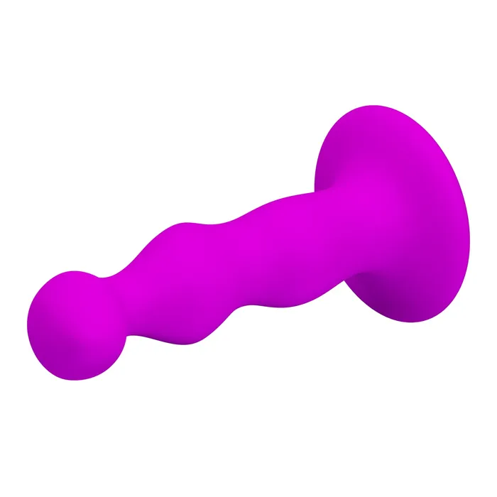 Female Sex Toys | Pretty Love Dildo anale ondulato in silicone con ventosa - Viola