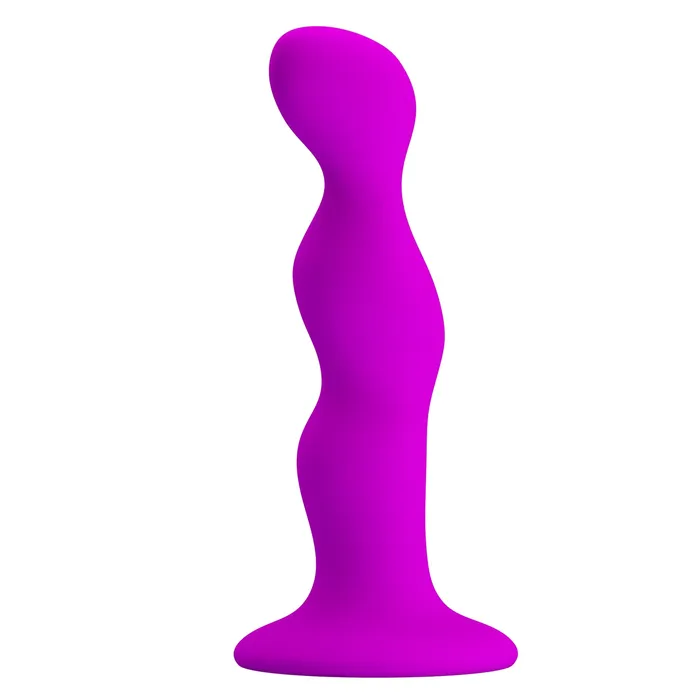 Female Sex Toys | Pretty Love Dildo anale ondulato in silicone con ventosa - Viola