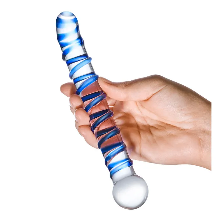 Glas Mr. Swirly 6.5 Inch G-Spot Glass Dildo | Dildos