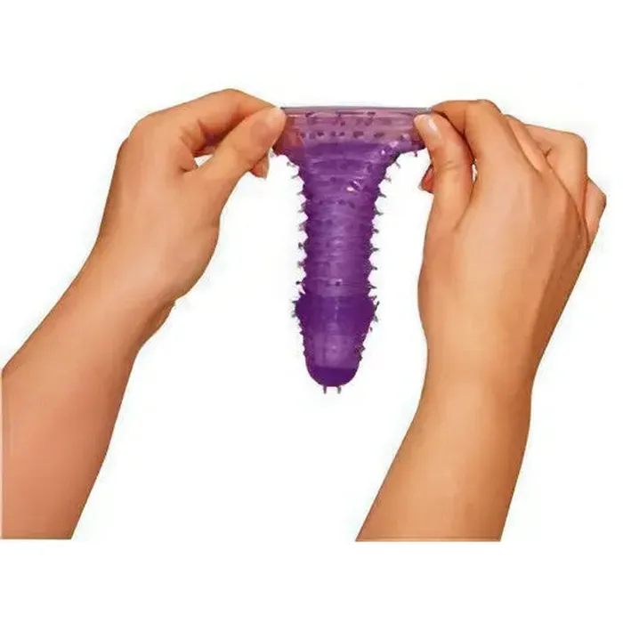 Guaina fallica con rilievi e nervature stimolanti - Silicone, Viola | You2Toys Female Sex Toys
