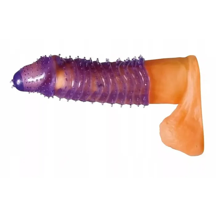 Guaina fallica con rilievi e nervature stimolanti - Silicone, Viola | You2Toys Female Sex Toys