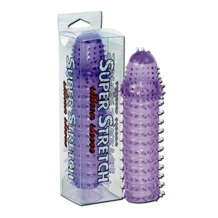 Guaina fallica con rilievi e nervature stimolanti - Silicone, Viola | You2Toys Female Sex Toys