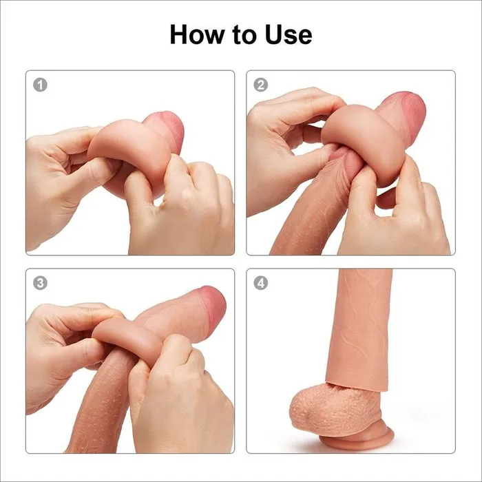 Guaina Super Extender 6.8'' - Rosa Carne | Lovetoy Female Sex Toys