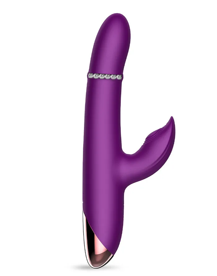 Intoyou Intoyou - Sendel - Rabbit Vibrator met Bewegende Kralenring en App Control - Paars | Female Sex Toys
