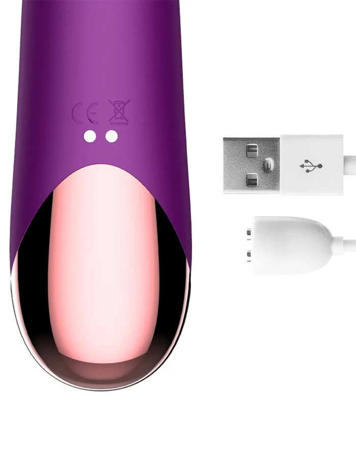 Intoyou Intoyou - Sendel - Rabbit Vibrator met Bewegende Kralenring en App Control - Paars | Female Sex Toys