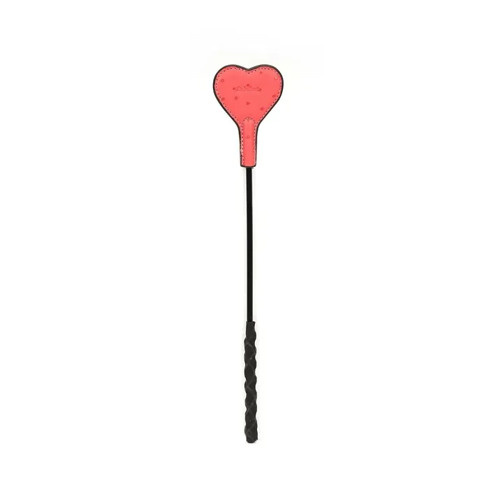 Liebe Seele Angels Kiss Mini Paardrijzweep Met hartvormige lederen tip Luxe En exclusief ontwerp RozeZwart Liebe Seele Female Sex Toys