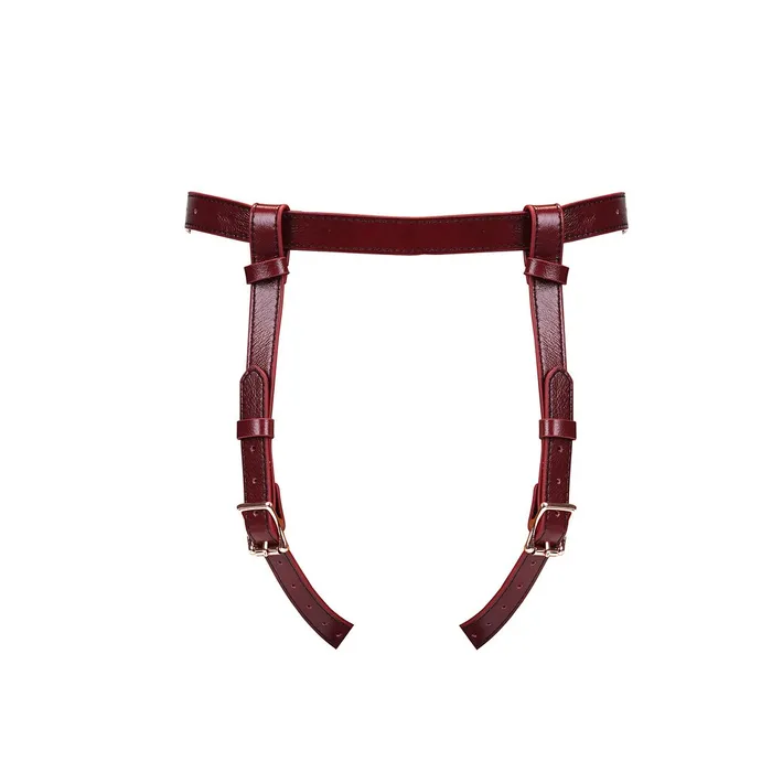 Liebe Seele - Wine Red Exclusief Leren Strap-On Harnas | Liebe Seele Female Sex Toys