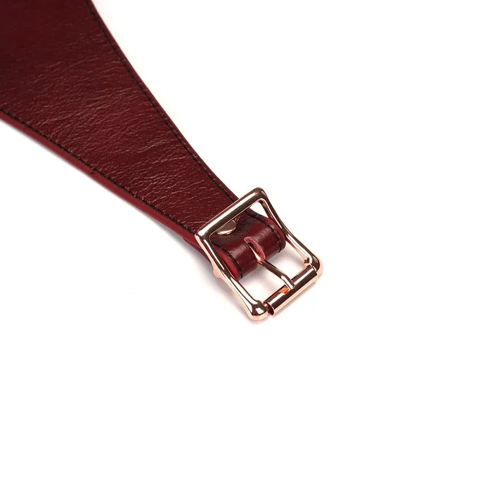 Liebe Seele - Wine Red Exclusief Leren Strap-On Harnas | Liebe Seele Female Sex Toys