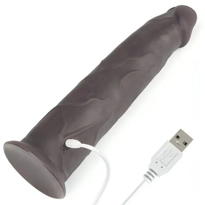 Lovetoy Female Sex Toys | Fallo Ultra Realistico con 10 modalità di vibrazione e rotazione - Silicone, Comando Wireless - Nero, 9''