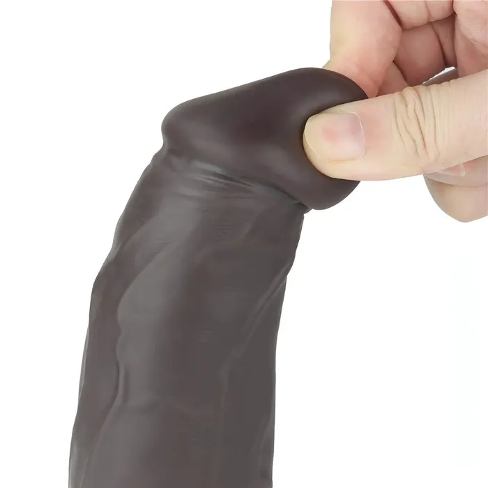 Lovetoy Female Sex Toys | Fallo Ultra Realistico con 10 modalità di vibrazione e rotazione - Silicone, Comando Wireless - Nero, 9''