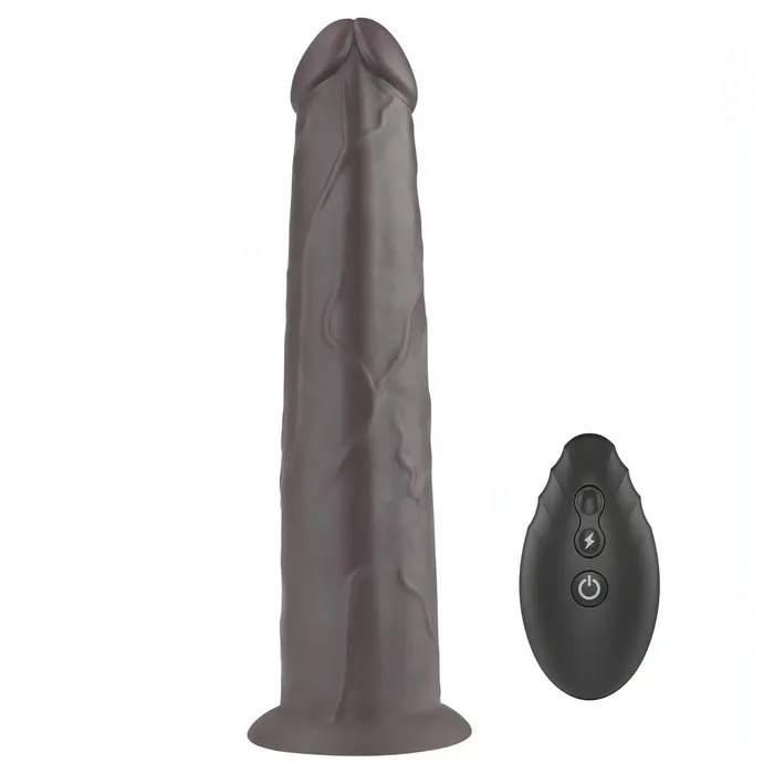 Lovetoy Female Sex Toys | Fallo Ultra Realistico con 10 modalità di vibrazione e rotazione - Silicone, Comando Wireless - Nero, 9''