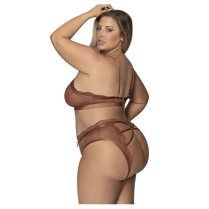 Magic Silk Female Sex Toys | Caramel Kiss Bralette And Open Back G Panty Magic Silk Female Sex Toys | Caramel Kiss Bralette And Open Back G Panty