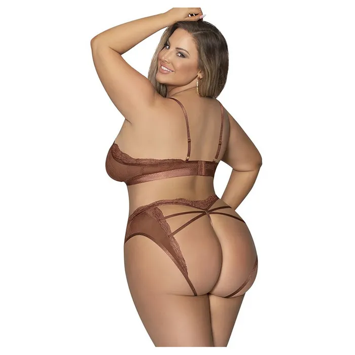 Magic Silk Female Sex Toys | Caramel Kiss Bralette And Open Back G Panty Magic Silk Female Sex Toys | Caramel Kiss Bralette And Open Back G Panty