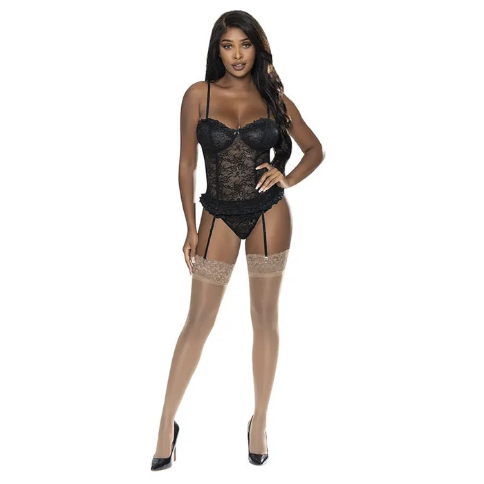 Magic Silk Female Sex Toys Ooh La Lace Bustier And Panty Set
