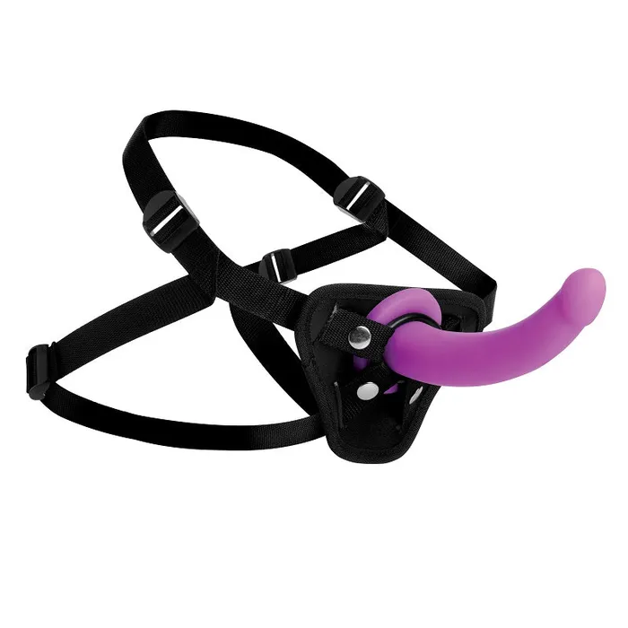 Navigator Silicone G-Spot Dildo with Harness | XR Brand Female Sex Toys Navigator Silicone G-Spot Dildo with Harness | XR Brand Female Sex Toys