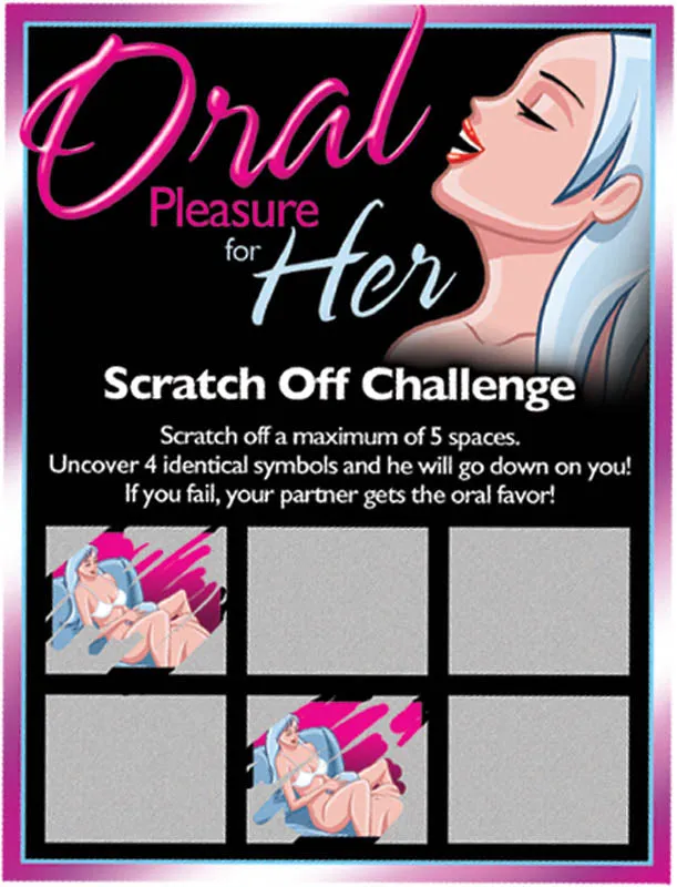 Oral Pleasure for Her Scratch Off Challenge Other Female Sex Toys