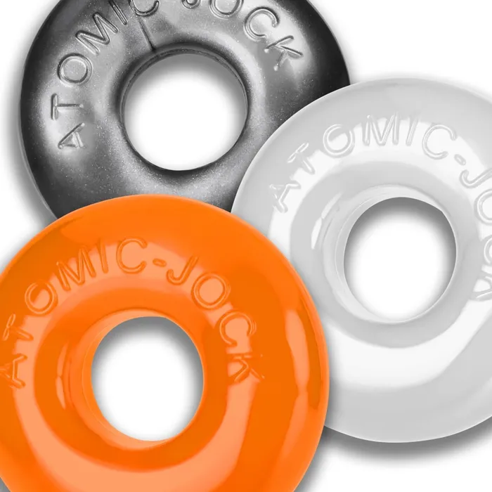 Oxballs Ringer MAX Cockring 3 stuks TransparantMetallicOranje Oxballs D Vibrators