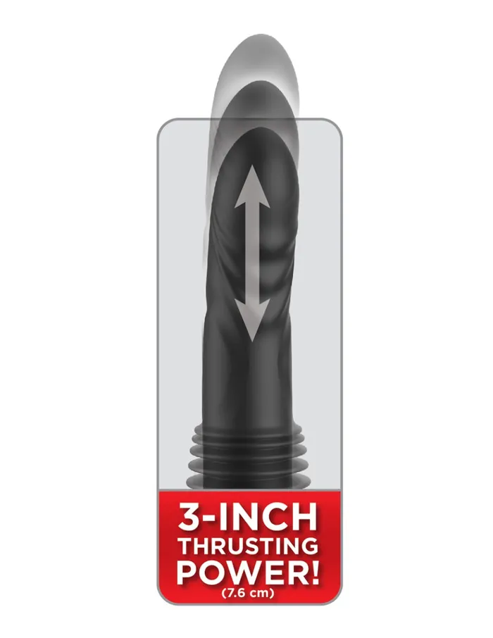 Pipedream Female Sex Toys | Pipedream - Fetish Fantasy - Ultimate Silicone Thruster - Stotende Vibrator met Handvat - Zwart