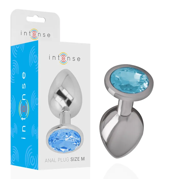 Plug Anale con Swarovsky Azzurro | Intense Anal