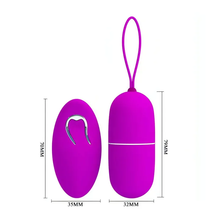 Pretty Love Female Sex Toys | Arvin, ovetto vibrante wireless - Viola, silicone