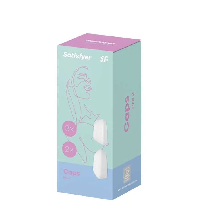 Pro 2 Air Pulse Stimulator Climax Tips - White | Satisfyer Vibrators