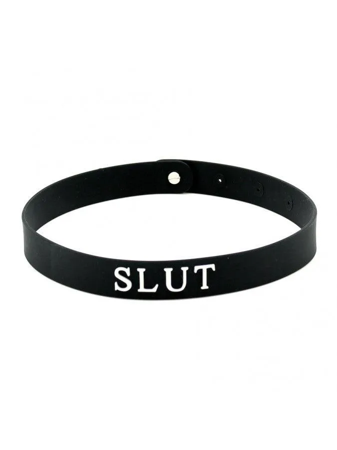 Rimba Vibrators | Rimba - Halsband - Collar Met Tekst - SLUT - Siliconen - Collar