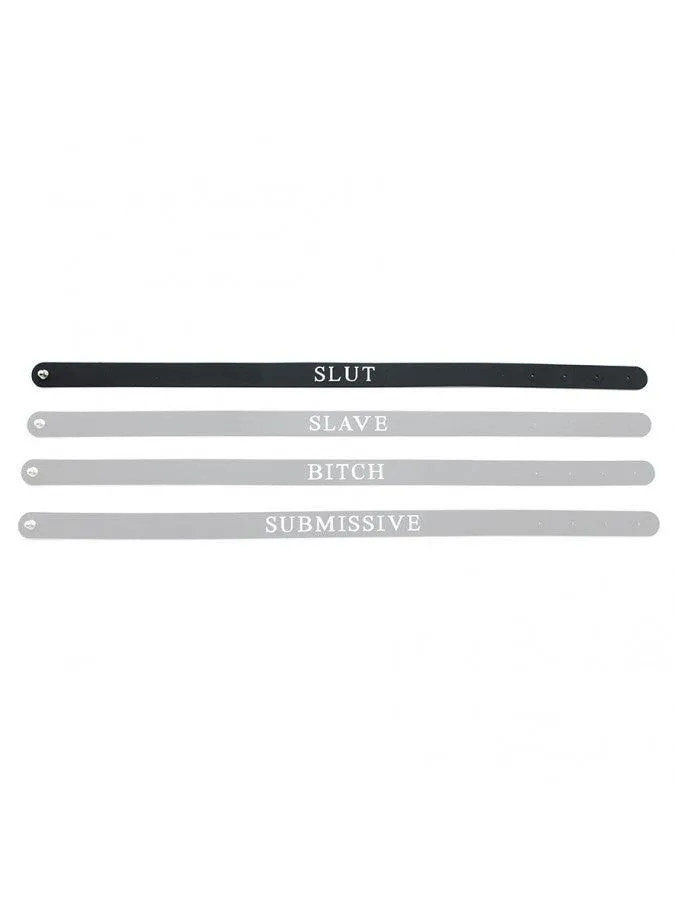 Rimba Vibrators | Rimba - Halsband - Collar Met Tekst - SLUT - Siliconen - Collar