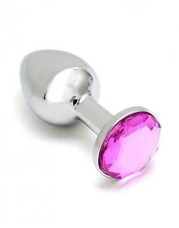 Rimba Vibrators | Rimba - Sofia - Metalen Buttplug Met Kristal - Roze