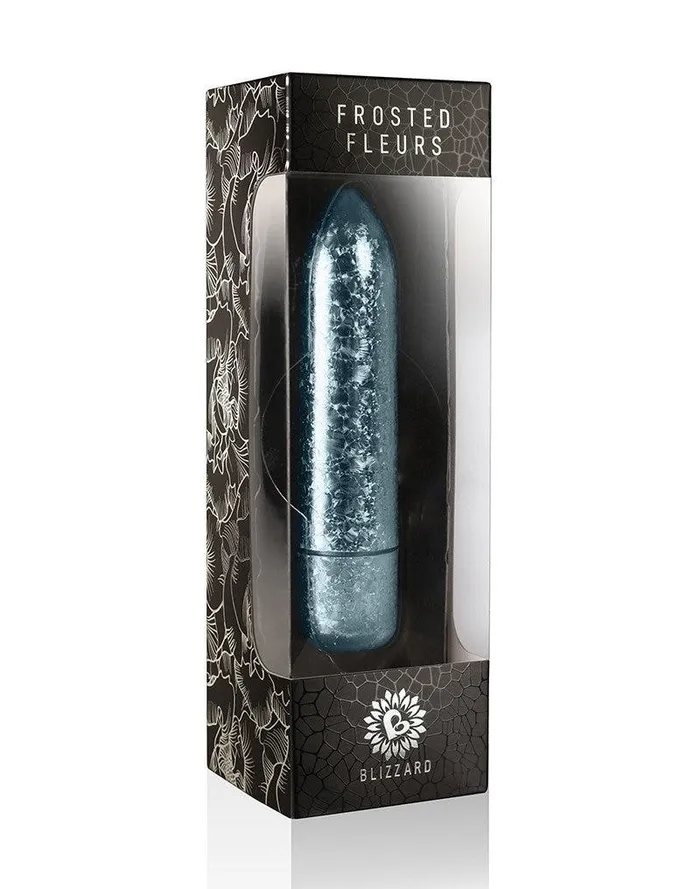 Rocks-off - RO-120MM - Basis Vibrator - Frosted Fleur - Blauw | Rocks Off Female Sex Toys Rocks-off - RO-120MM - Basis Vibrator - Frosted Fleur - Blauw | Rocks Off Female Sex Toys