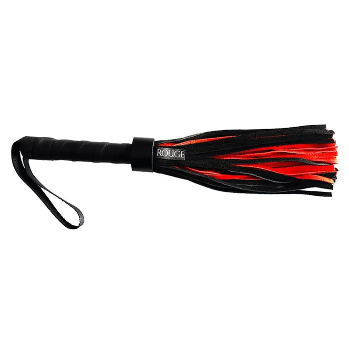 Rouge Short Suede Flogger with Leather Handle | Rouge Garments Ltd Restraints