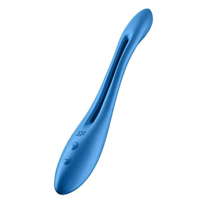 Satisfyer Vibrators Anelli Fallici Satisfyer Elastic Game Azzurro