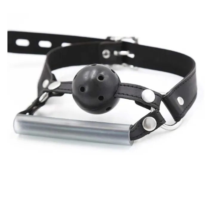 Smart Moves Breathable ball gag met kin strap Zwart Smart Moves Male Sex Toys