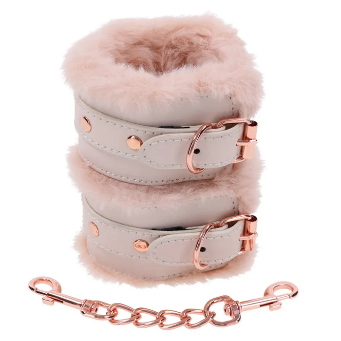 Sportsheets Peaches ‘n CreaMe Fur Handcuffs | Vibrators