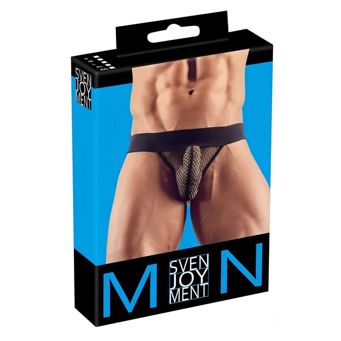 Svenjoyment Vibrators | Jockstrap a rete - Nero, Taglia L
