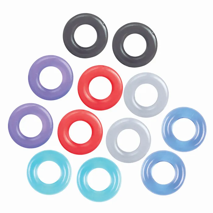 The 9s Ballers Dozen 12 Piece Cockring Set | Icon Brand Female Sex Toys The 9s Ballers Dozen 12 Piece Cockring Set | Icon Brand Female Sex Toys