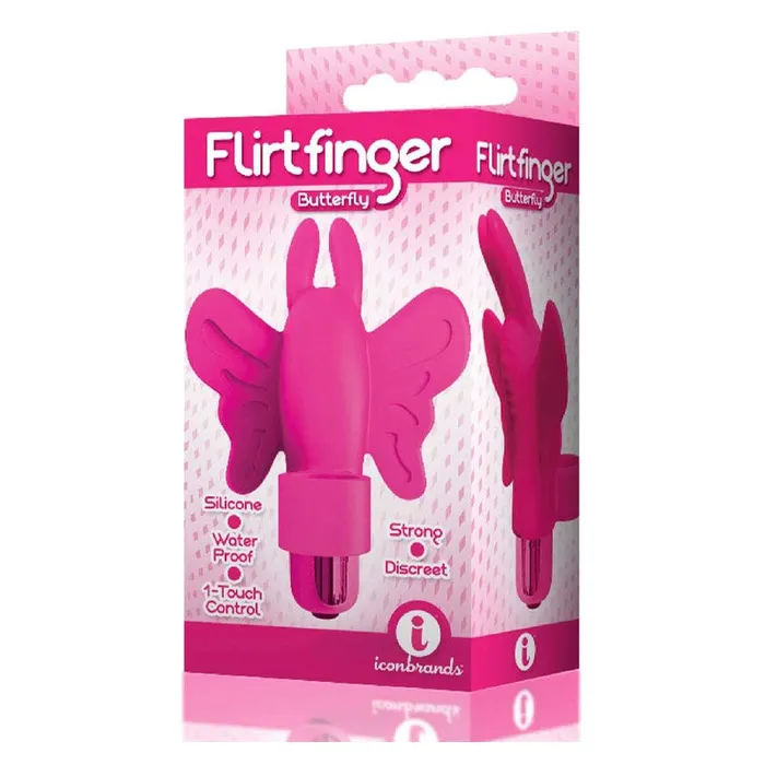 The 9s Flirt Finger Butterfly Finger Vibrator Icon Brand Female Sex Toys