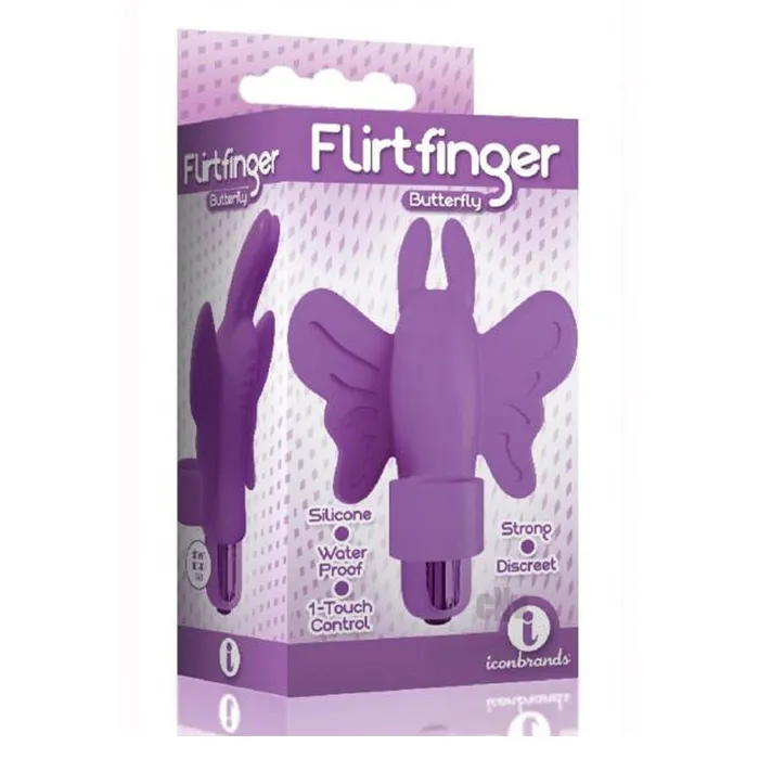 The 9s Flirt Finger Butterfly Finger Vibrator | Icon Brand Female Sex Toys The 9s Flirt Finger Butterfly Finger Vibrator | Icon Brand Female Sex Toys