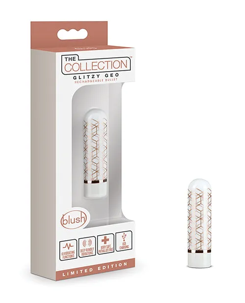 The Collection Vibrators Blush The Collection Glitzy Geo Rechargeable Bullet Rose Gold The Collection Vibrators Blush The Collection Glitzy Geo Rechargeable Bullet Rose Gold