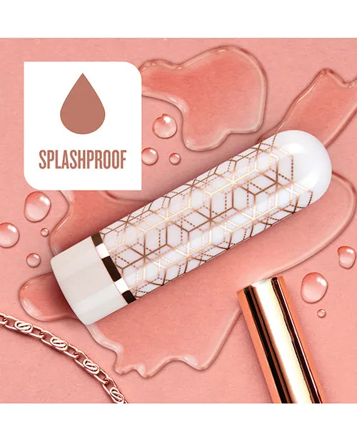 The Collection Vibrators | Blush The Collection Glitzy Geo Rechargeable Bullet - Rose Gold The Collection Vibrators | Blush The Collection Glitzy Geo Rechargeable Bullet - Rose Gold