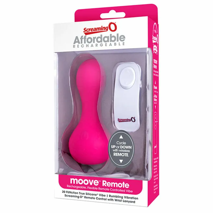 The Screaming O Anal Vibratore Moove Remote Rosa The Screaming O 13300