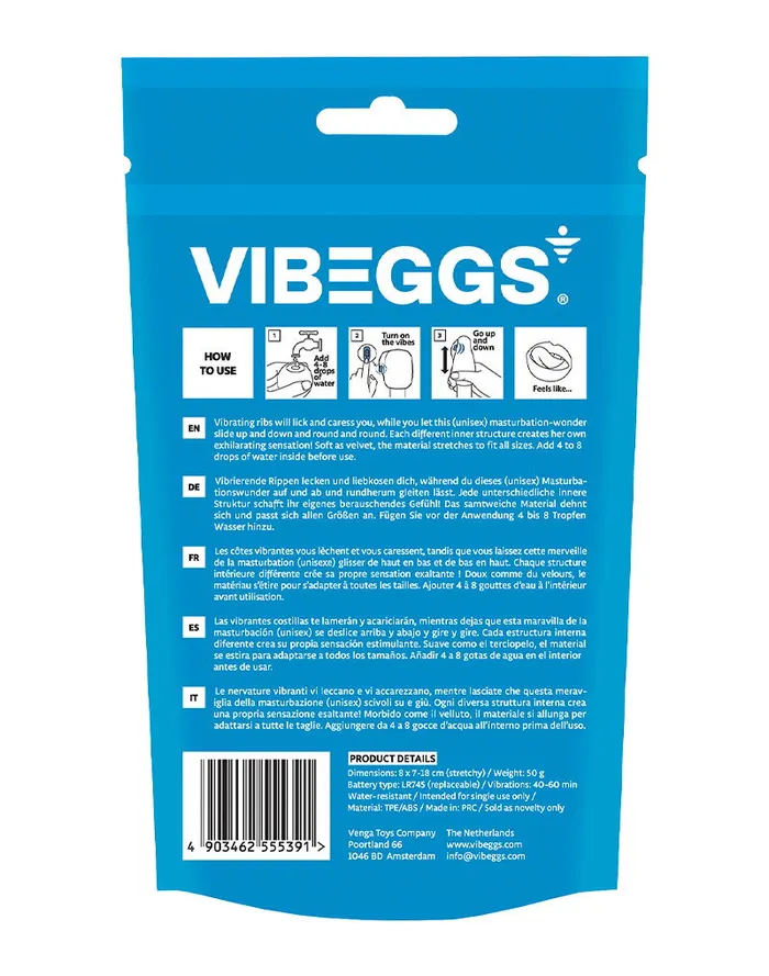 VIBEGGS VIBEGGS - Candy Curves - Vibrerende Masturbatie Sleeve èn Vinger Vibrator - Wit | Female Sex Toys