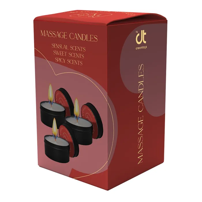 Vibrators | Dream Toys Pacco Misto di Candele con Olio Per Massaggio 3 pz Dream Toys 30 g Vibrators | Dream Toys Pacco Misto di Candele con Olio Per Massaggio 3 pz Dream Toys 30 g