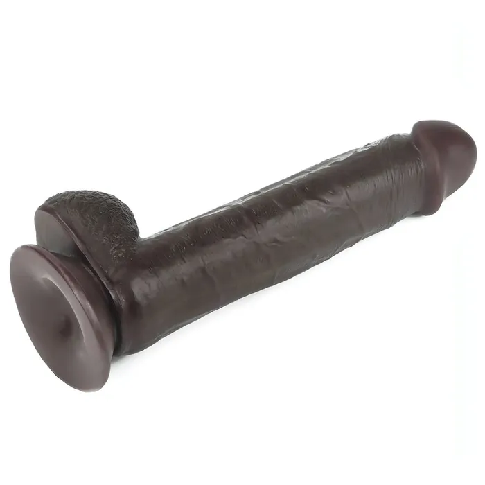 Vibrators | Fallo realistico con pelle scorrevole come un membro vero - 9.5 '', Nero - Lovetoy