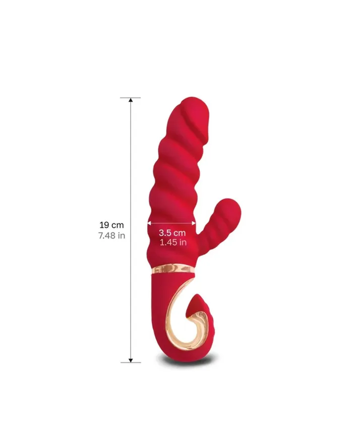 Vibrators | G-VIBE G-Vibe - G-Candy - Mini Geribbelde Rabbit Vibrator - Rood
